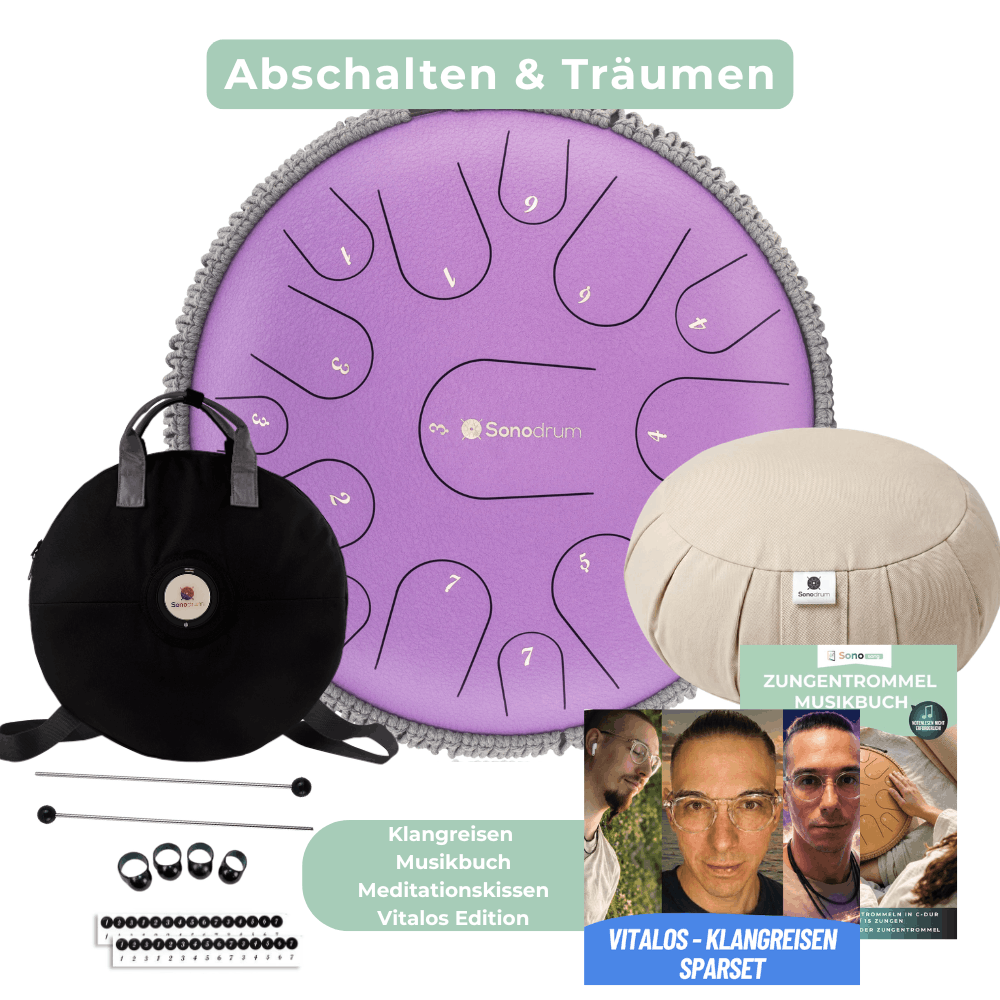 Sonodrum Zungentrommel – Das Set zum Abschalten & Träumen - Vitalos Edition