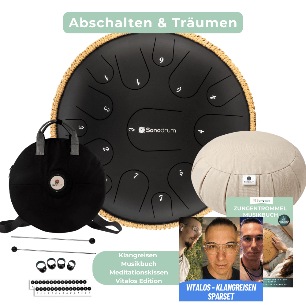 Sonodrum Zungentrommel – Das Set zum Abschalten & Träumen - Vitalos Edition
