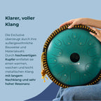 Sonodrum Stressbewältigungs Starter Set – Zungentrommel mit Tasche, Kursmaterialien und Zubehör für Stressabbau