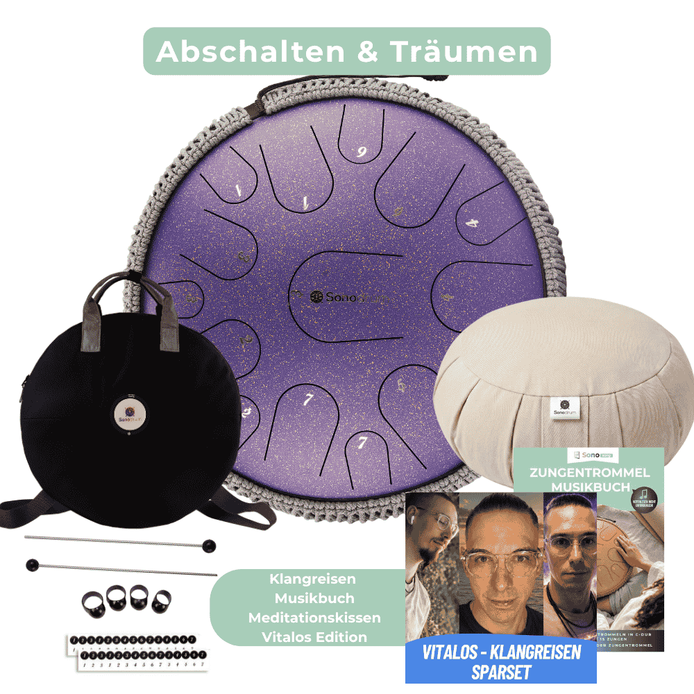 Sonodrum Zungentrommel – Das Set zum Abschalten & Träumen - Vitalos Edition