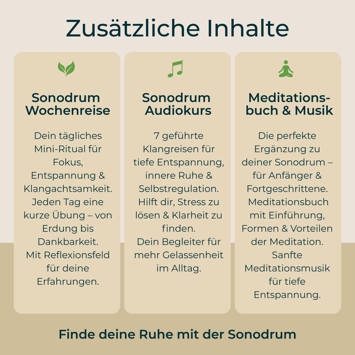 Komplettes Zubehör im Entspannungs Starter Set – Schlägel, Fingerschlägel und Schutzband