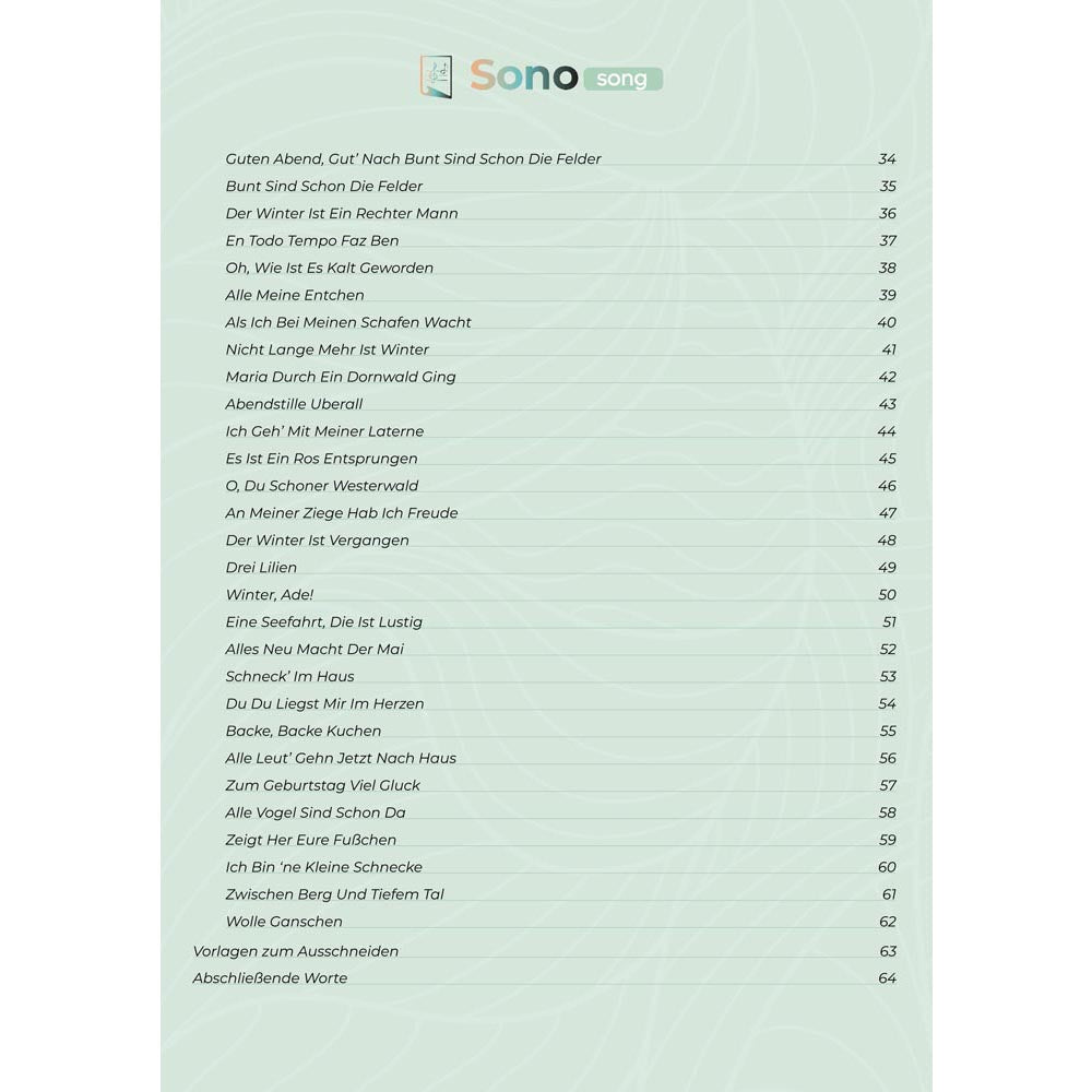 Zungentrommel Musikbuch - 50 Deutsche Kinderlieder - Für alle Zungentrommeln in D-Dur mit 8 / 11 / 13 / 14 / 15 Zungen - PDF zum Download3