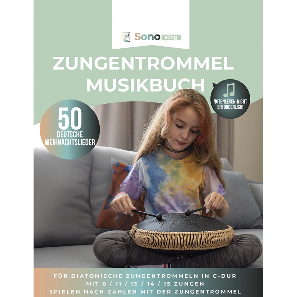 Zungentrommel Musikbuch - 50 Deutsche Weihnachtslieder - Für alle Zung