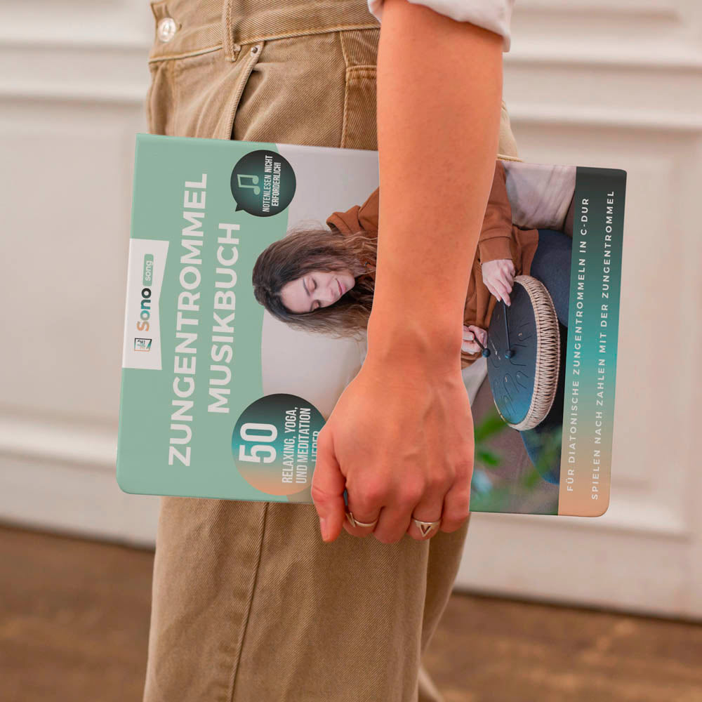 Zungentrommel Musikbuch - 50 Relaxing, Yoga, und Meditation Lieder - Für alle Zungentrommeln in C-Dur mit 8 / 11 / 13 / 14 / 15 Zungen - PDF zum Download