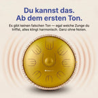 Sonodrum „Handpan Hybrid“ - handgefertigte Handpan-Alternative - 35,5cm - 9 Zungen - D-Kurd