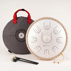 Sonodrum „Handpan Hybrid“ - handgefertigte Handpan-Alternative - 35,5cm - 9 Zungen - D-Kurd