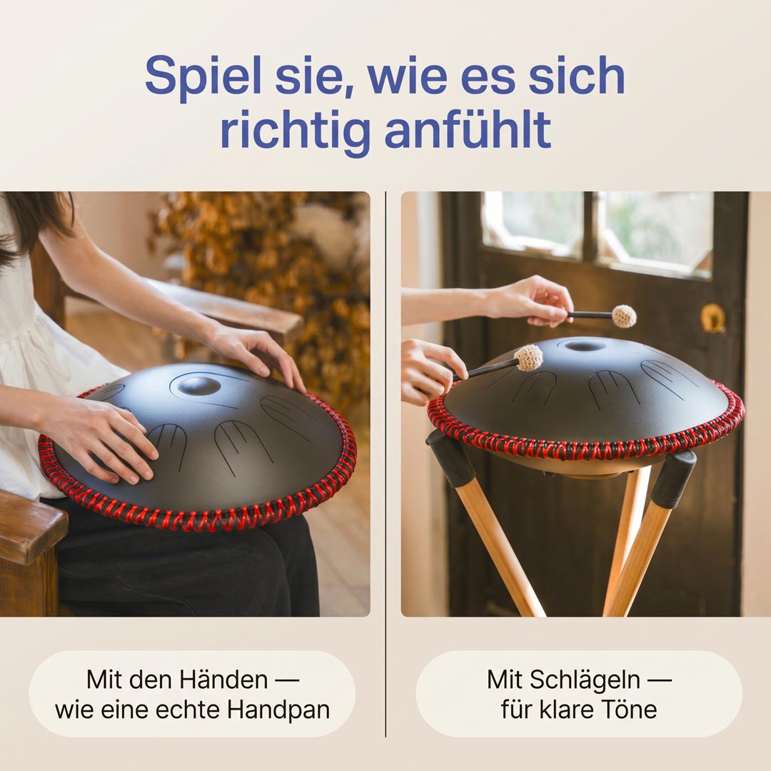 sonodrum handpan hybrid spielweisen