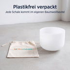 Sonobowl Kristallklangschale Frosted 3er-Set „Aura"