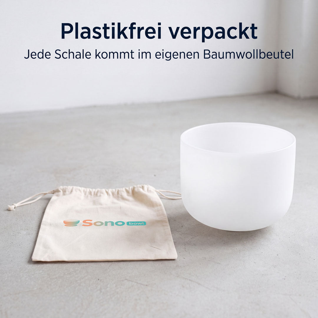 Sonobowl Kristallklangschale Frosted 3er-Set „Aura"