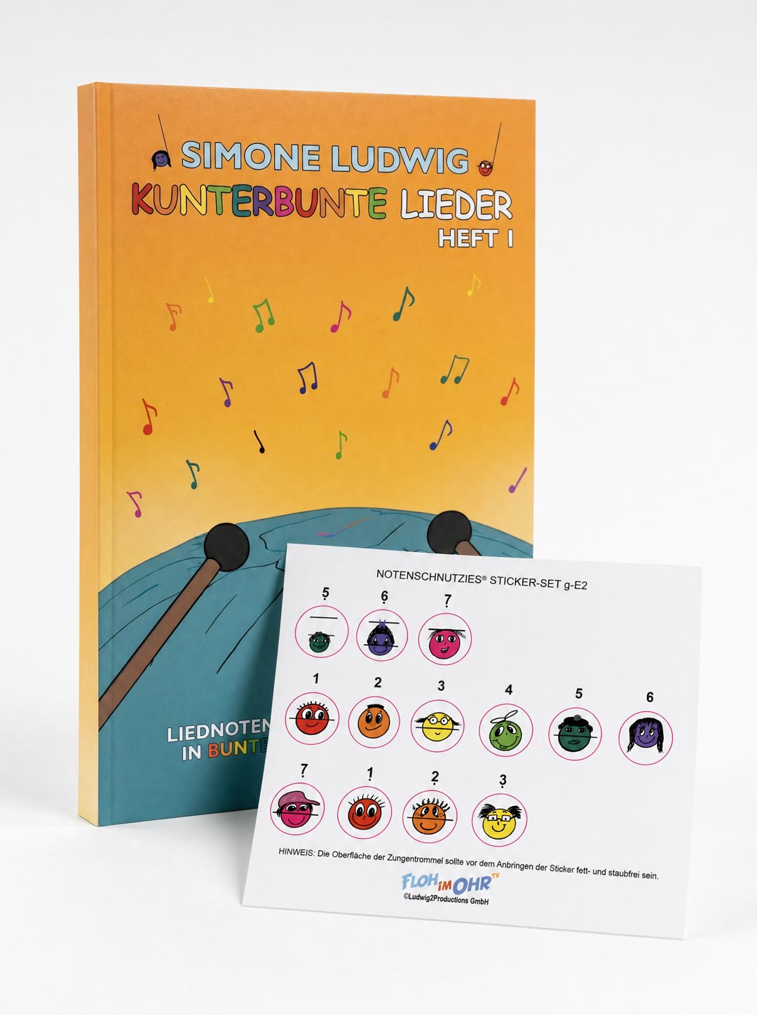 kunterbunte lieder heft 1 inklusive notensticker