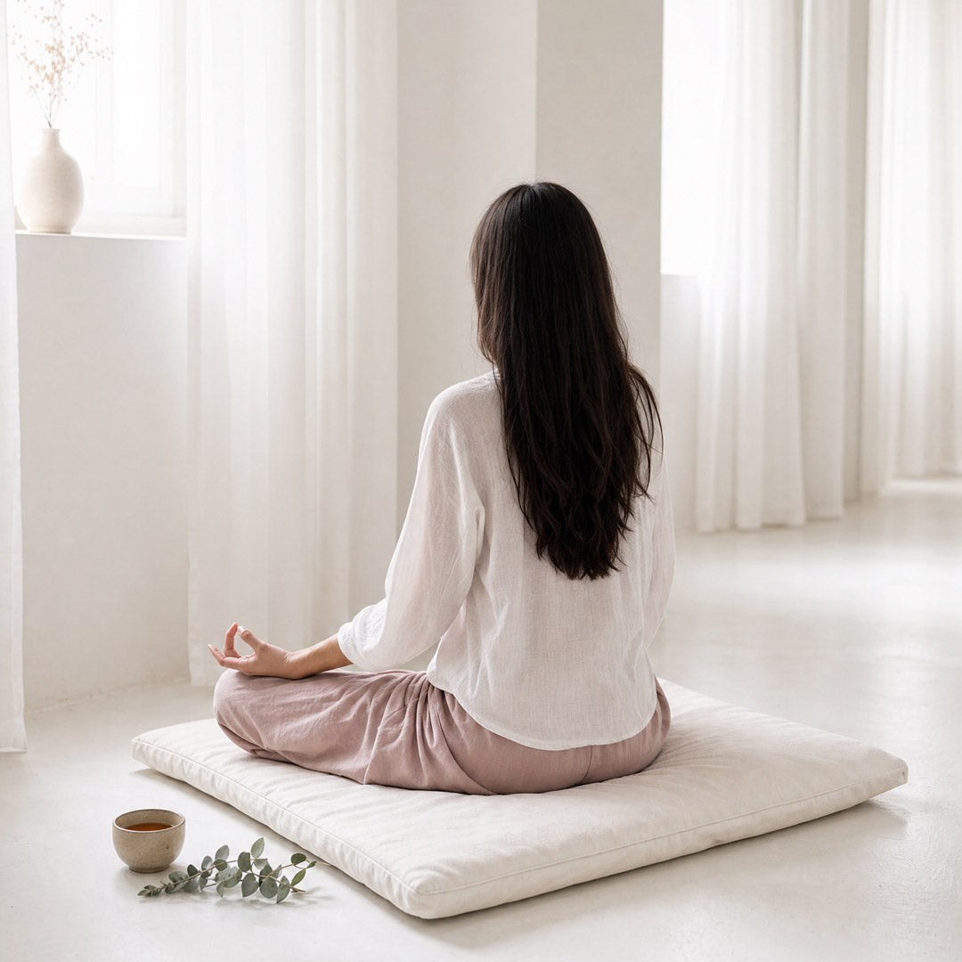 Sonodrum Meditationsmatte Zabuton m. Baumwollfüllung