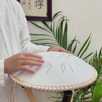 Sonodrum „Handpan Hybrid“ - handgefertigte Handpan-Alternative - 35,5cm - 9 Zungen - D-Kurd