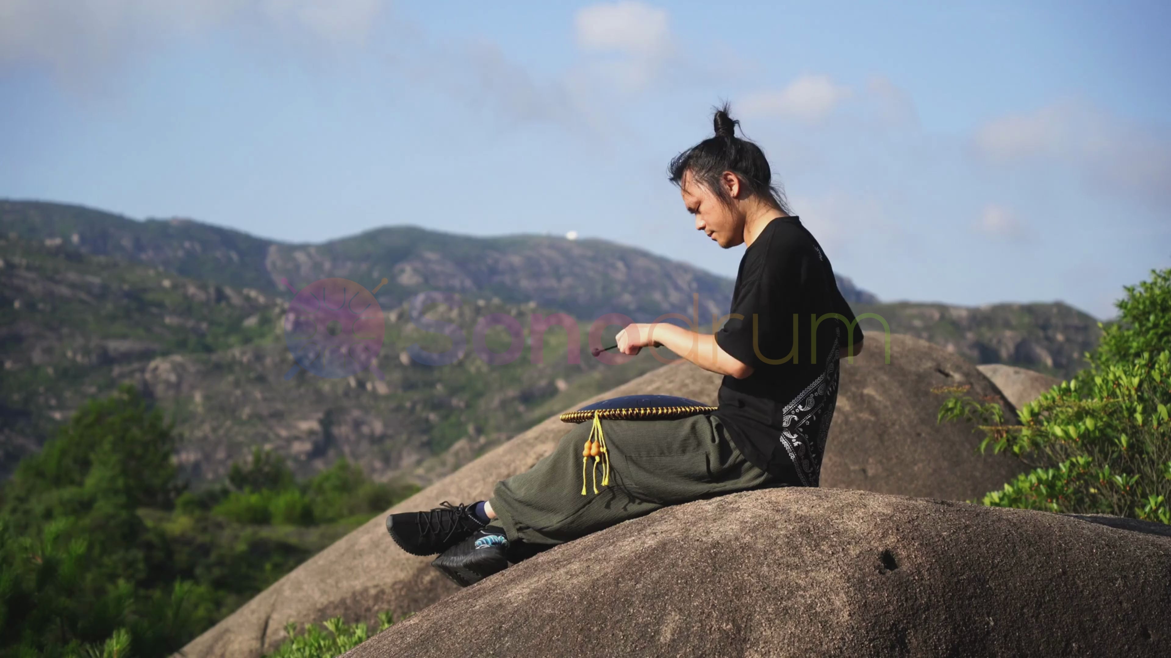 SonodrumZungentrommel-Exclusive-Handgefertigt-38cm-14Zungen-C-Dur-schwarz