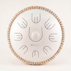 Sonodrum „Handpan Hybrid“ - handgefertigte Handpan-Alternative - 35,5cm - 9 Zungen - D-Kurd