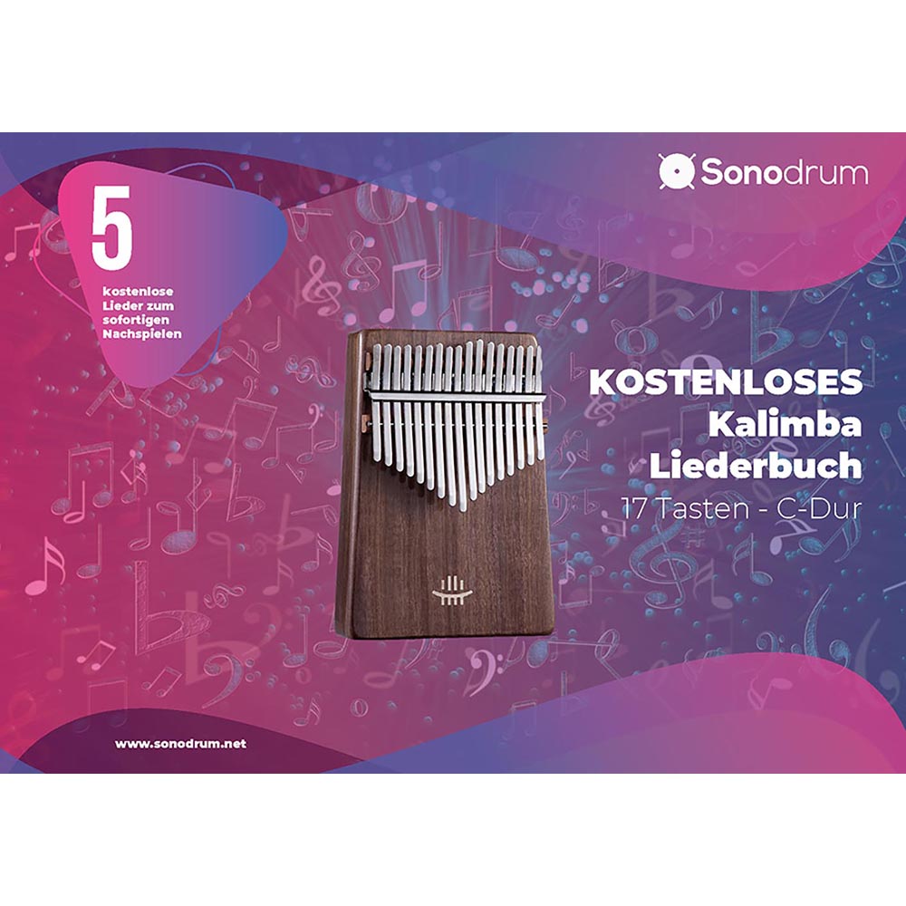 Kostenloses Kalimba Liederbuch - 17 Tasten - C-Dur - PDF zum Download