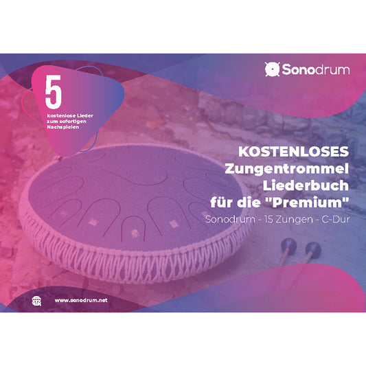 Kostenloses Zungentrommel Liederbuch - 15 Zungen - C-Dur - Premium - PDF zum Download