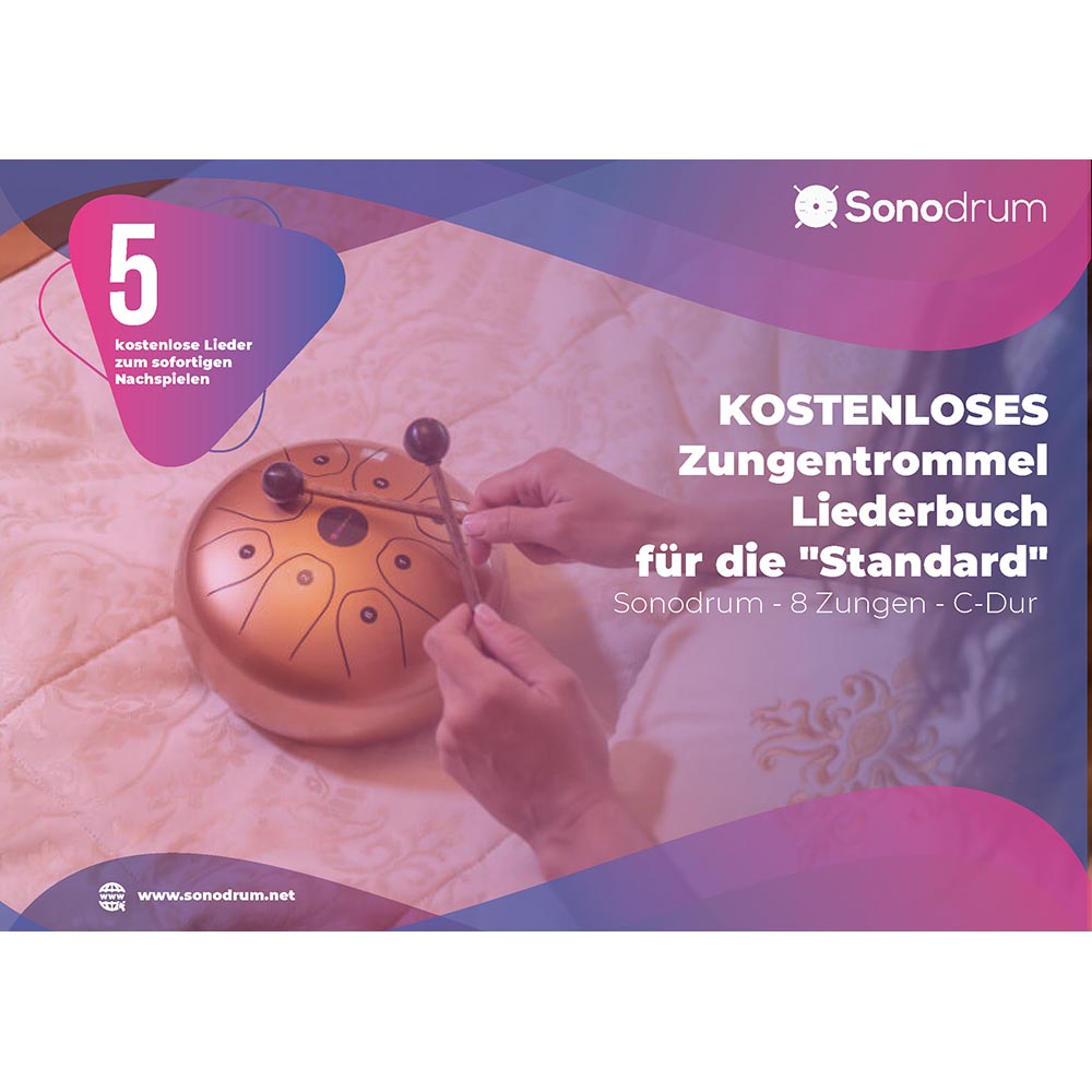 Kostenloses Zungentrommel Liederbuch - 8 Zungen - C-Dur - Standard - PDF zum Download
