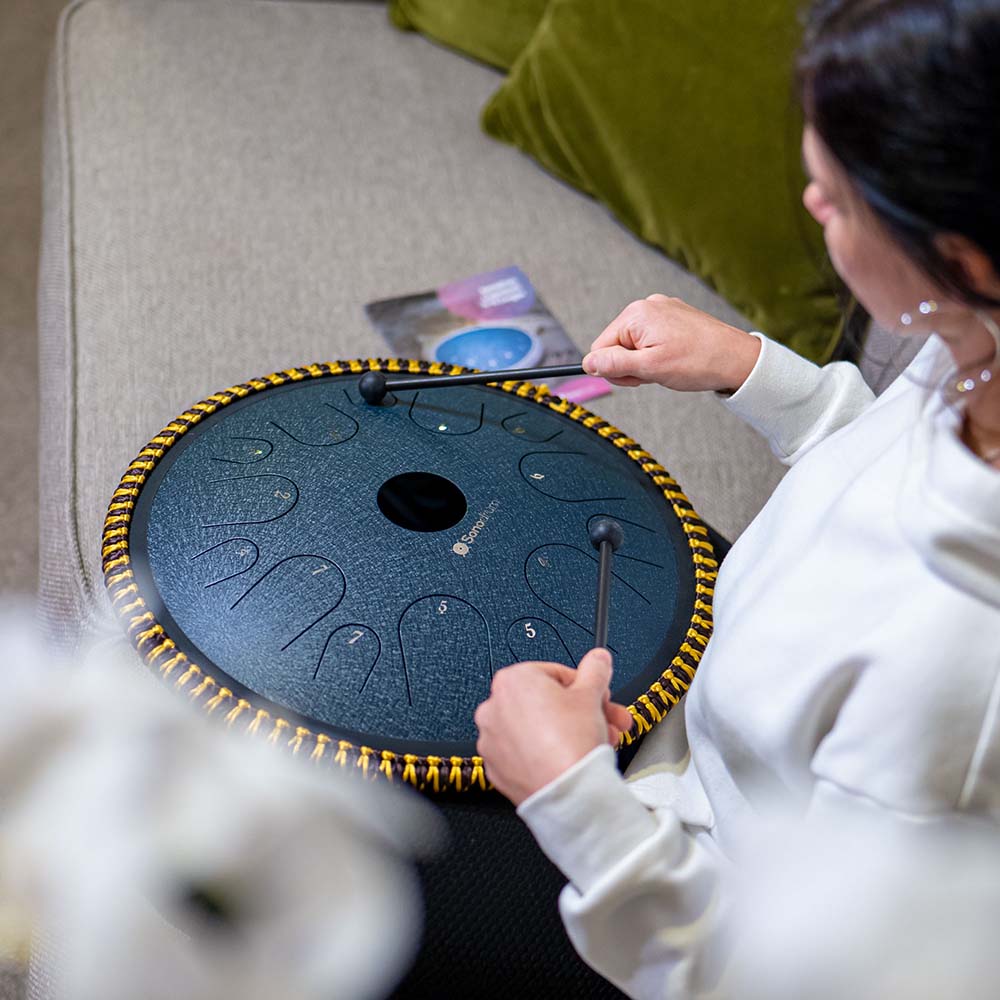 Sonodrum Zungentrommel - "Exclusive" - Handgefertigt - 38cm - 14 Zungen - C-Dur