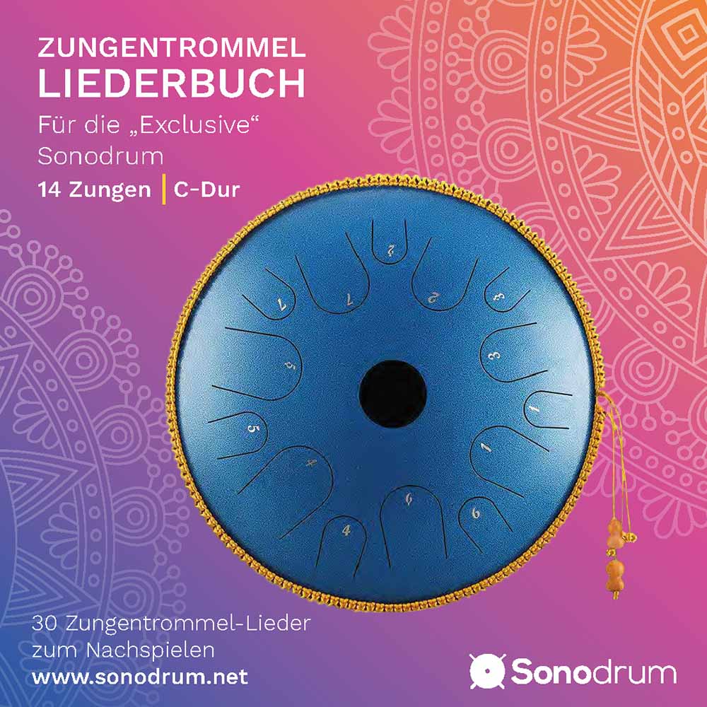 Zungentrommel Liederbuch - 14 Zungen - C-Dur - Exclusive - 30 Lieder - PDF zum Download