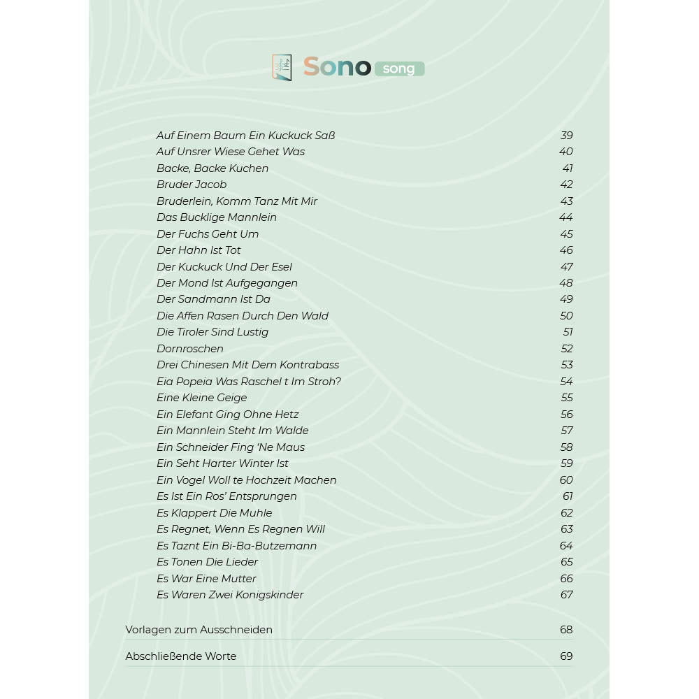 Zungentrommel Musikbuch - 50 Deutsche Kinderlieder - Für alle Zungentrommeln in C-Dur mit 8 / 11 / 13 / 14 / 15 Zungen - PDF zum Download3