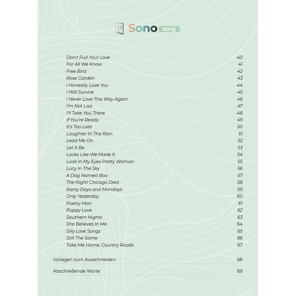 Zungentrommel Musikbuch - 50 Oldie Hits - 70er/80er/90er - Für alle Zungentrommeln in C-Dur mit 8 / 11 / 13 / 14 / 15 Zungen - PDF zum Download3