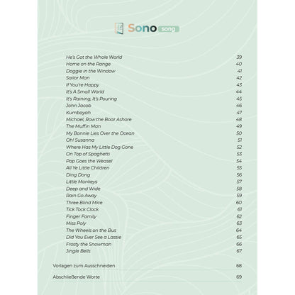 Zungentrommel Musikbuch - 50 Popsongs - Für alle Zungentrommeln in C-Dur mit 8 / 11 / 13 / 14 / 15 Zungen - PDF zum Download3