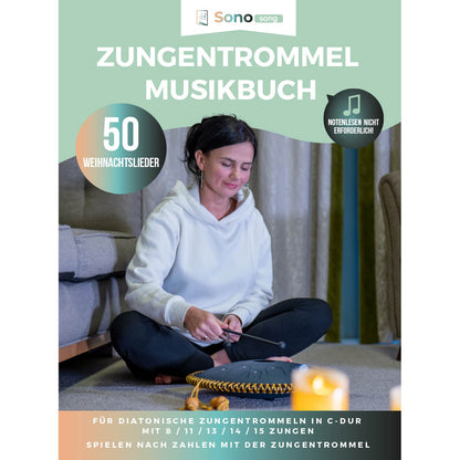 Zungentrommel Musikbuch - 50 Weihnachtslieder (Englisch) - Für alle Zungentrommeln in C-Dur mit 8 / 11 / 13 / 14 / 15 Zungen - PDF zum Download